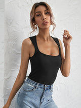 Sexy Slim Solid Color T-shirt Vest