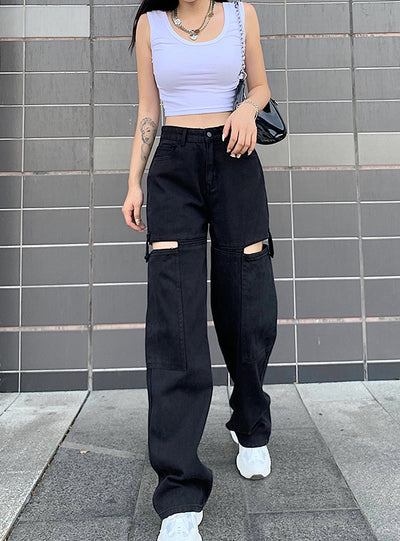 Loose Trousers High Waist Pant