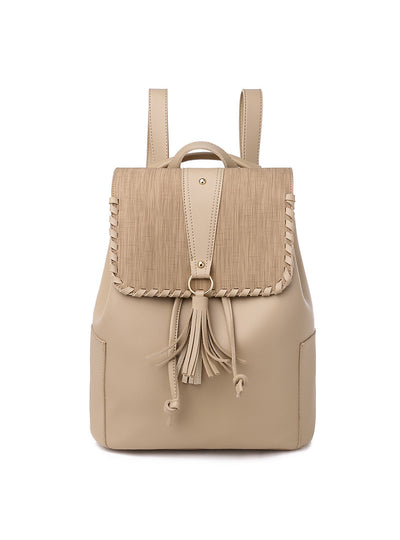 Women's PU Tassel Backpack