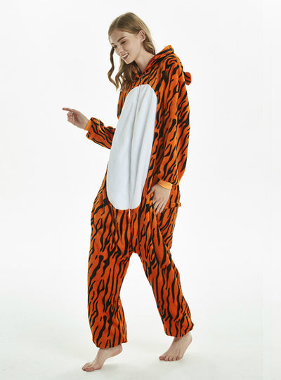 Tiger Animal Onesie Pajama Warm Animal Sleepwear