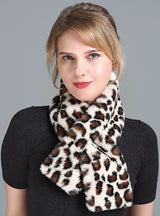 Women's Rex Fur Scarf Double-sided Thickening