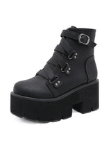 Women Thick-soled High Heel Booties