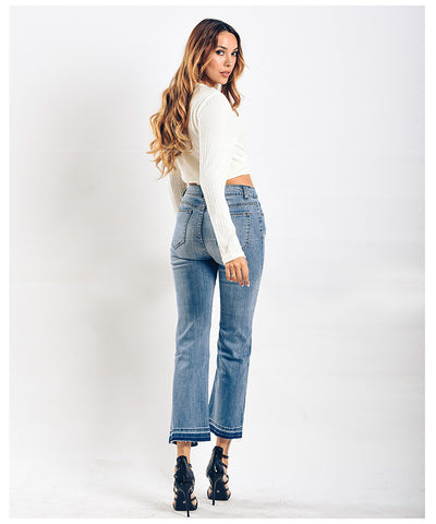 Women Wide-legged Pants Jeans