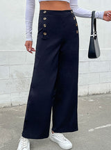 Women Leisure Wide-leg Pants