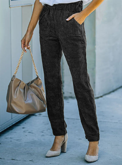 Women Corduroy Casual Pants