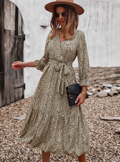 Women Floral Long Sleeved Dress