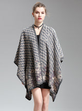 Women Shawl Long Knitted Cardigan Woolen Coat