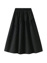 Three-dimensional Embossed Jacquard High Waist Skirt