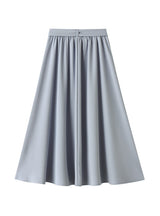 High Waist Bow Tie Big Swing Skirt