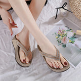 Women Beach Sandals Thick Feet Slippers