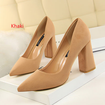 Pointed Mouth High-heeled Shoes