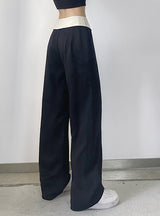 Trousers Irregular Waist Slim Waist Pant