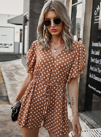 Summer Polka-dot Loose Jumpsuit