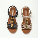 Bohemian Folk Wedge Sandals