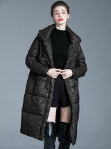 Women's Long Knee-length Loose Down Jacket