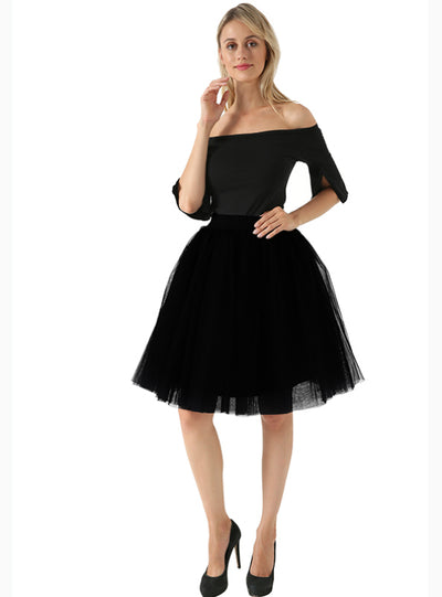 Puffy New Arrival Fashion Women Tulle Skirt Tutu