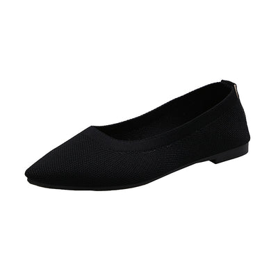 Woven Flat-bottomed Pointed Cloth Shoes