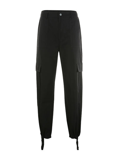 Trousers High Waist Bound Feet Pant