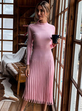 Long Sweater Skirt Knee-length Knitted Bottoming Dress