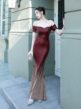 Womrn Sequined Fishtail Gown