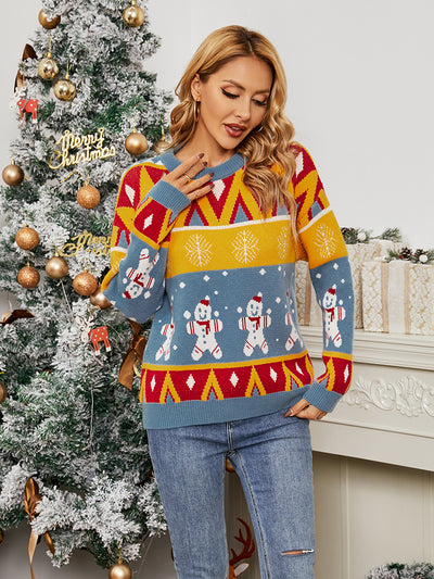 Christmas Day Snowman Pullover Sweater