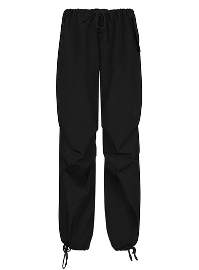 Elastic Trousers High Waist Wide Legs Pant