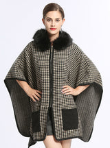 Thousands Birds Caps Knitted Cardigan Woolen Coat