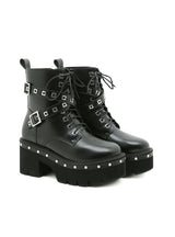 Women's Martin Boots With Thick Heel Rivet