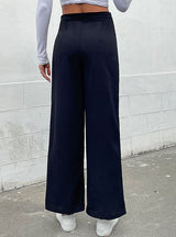 Women Leisure Wide-leg Pants