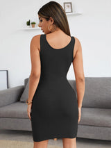 Black V-neck Sexy Dress