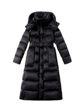 Thickened Thin Hooded White Duck Down Coat