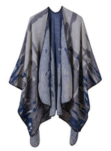 Camouflage Cashmere Jacquard Lengthened Cloak