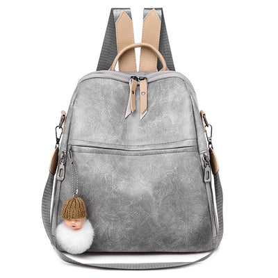 Women PU Schoolbag Backpack