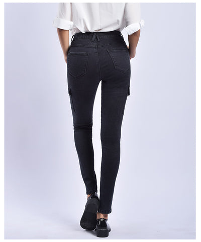 Black Nine-minute Jeans Pants