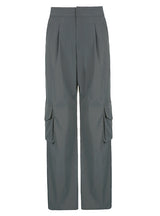 High Waist Wide Leg Suit Trousers Pant