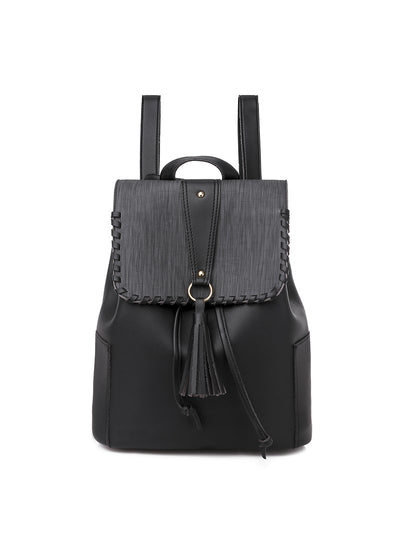 Women's PU Tassel Backpack