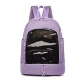 Oxford Cloth Transparent Plastic Backpack