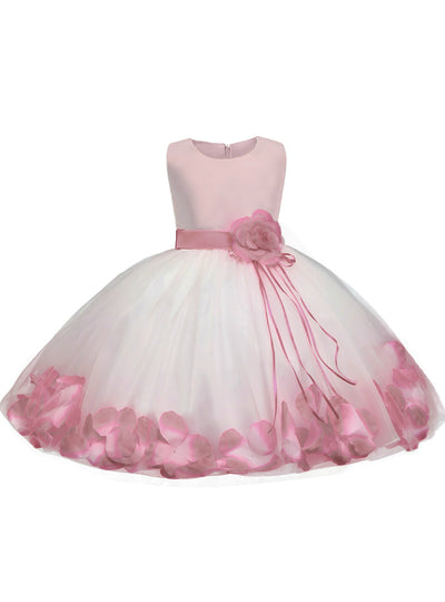 Baby Flower Girl Wedding Dress Fluffy Ball Gown 