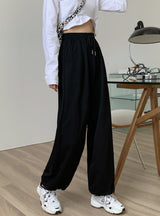 Oversize Sports Pants Balck Trousers Female Joggers