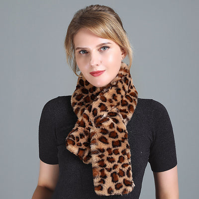 Women's Rex Fur Scarf Double-sided Thickening