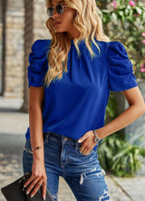 Women's Round Neck Blouse Top