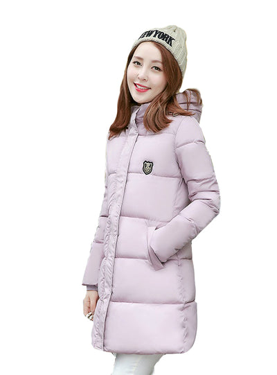 Winter Jacket Women Hooded Thicken Coat 