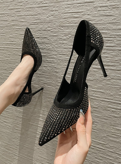 Diamond Pointed Stiletto Heels