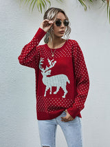 Holiday Pullover Deer Christmas Sweater