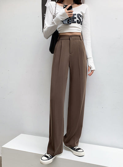 Casual High Waist Loose Wide Leg Pants