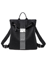 PU Leisure Lock Travel Backpack