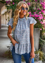 Floral Blouse Holiday Style Top