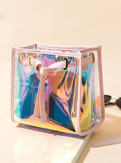 Mini Transparent Jelly Bag Slung Laser Shoulder Bag 