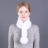 Women's Winter Mink Fur Scarf