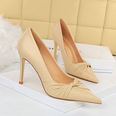 Women Shallow-pointed Bow Shoes